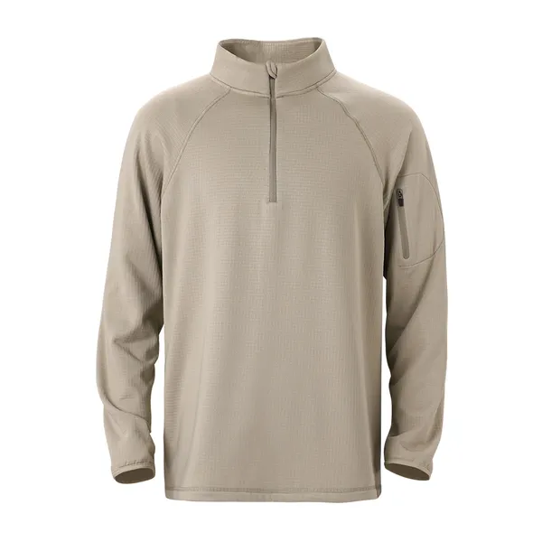 Sky Outfitters MEN'S WAFFLE QTR ZIP PELICAN