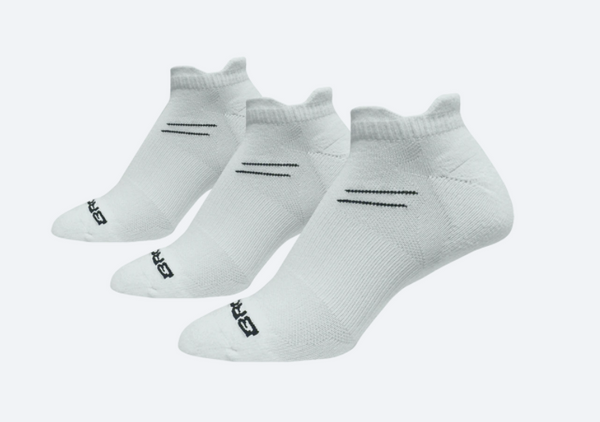 Brooks run in 3 pack WHITE
